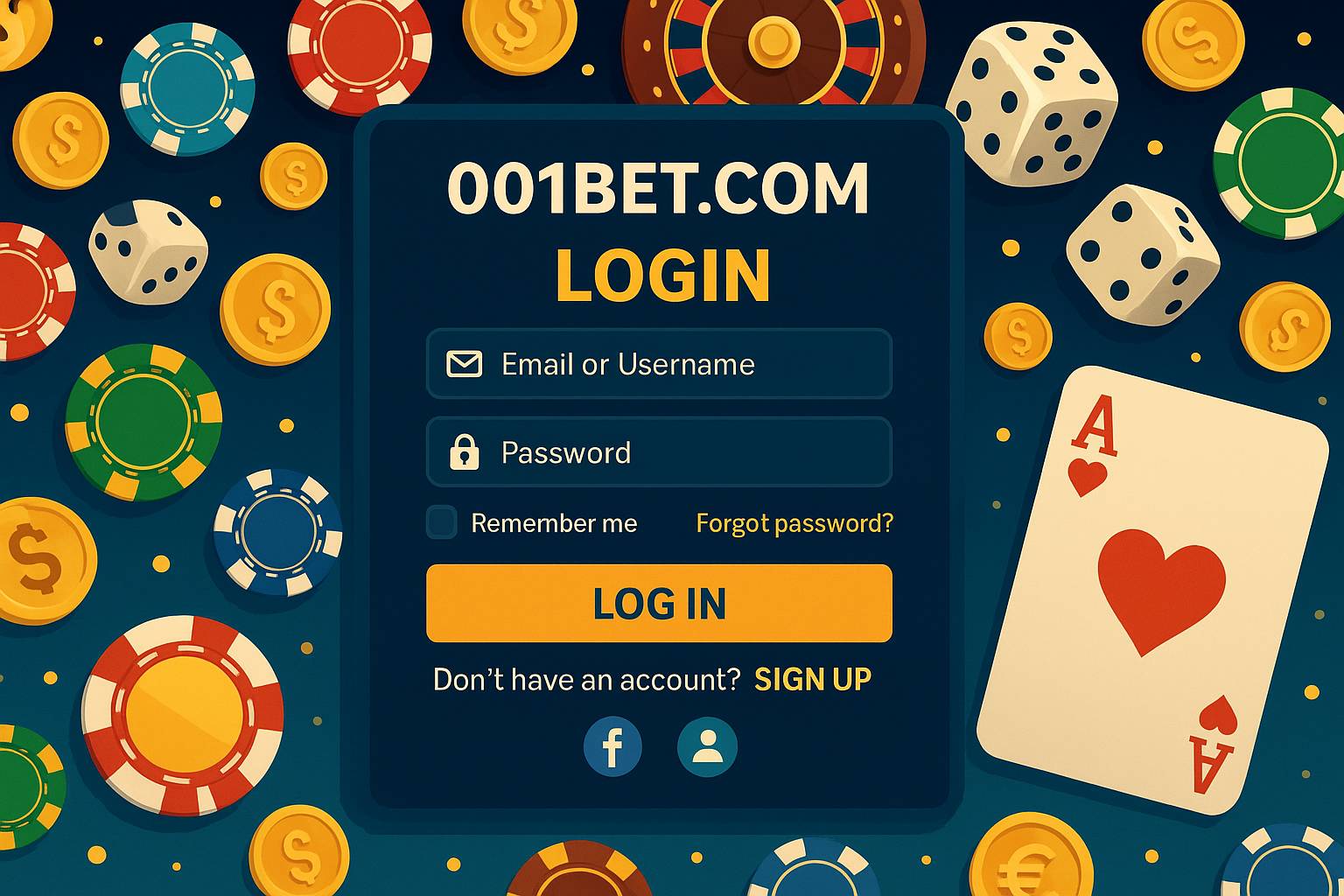 Login no Cassino 001BET.COM